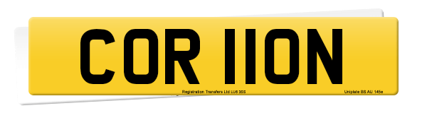 Registration number COR 110N